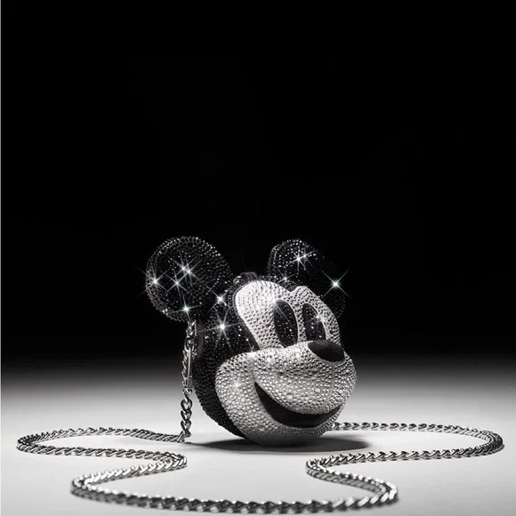 Disney 100 x Aldo Crystal Platinum Mickey Mouse Micro Purse (Limited Edition)